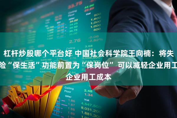 杠杆炒股哪个平台好 中国社会科学院王向楠：将失业保险“保生活”功能前置为“保岗位” 可以减轻企业用工成本