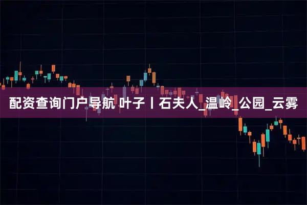 配资查询门户导航 叶子丨石夫人_温岭_公园_云雾